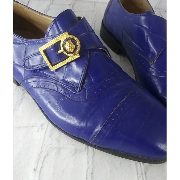 Kiran Dress Shoe Loafer Hand made Leather mens 9 Blue Vintage 70s 80s main image 6